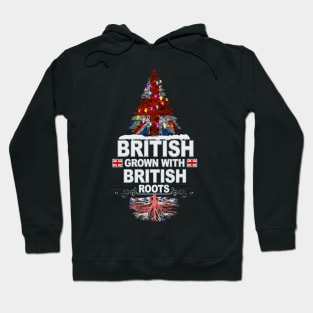 British Grown With British Roots - Gift for British With Roots From United Kingdom Hoodie